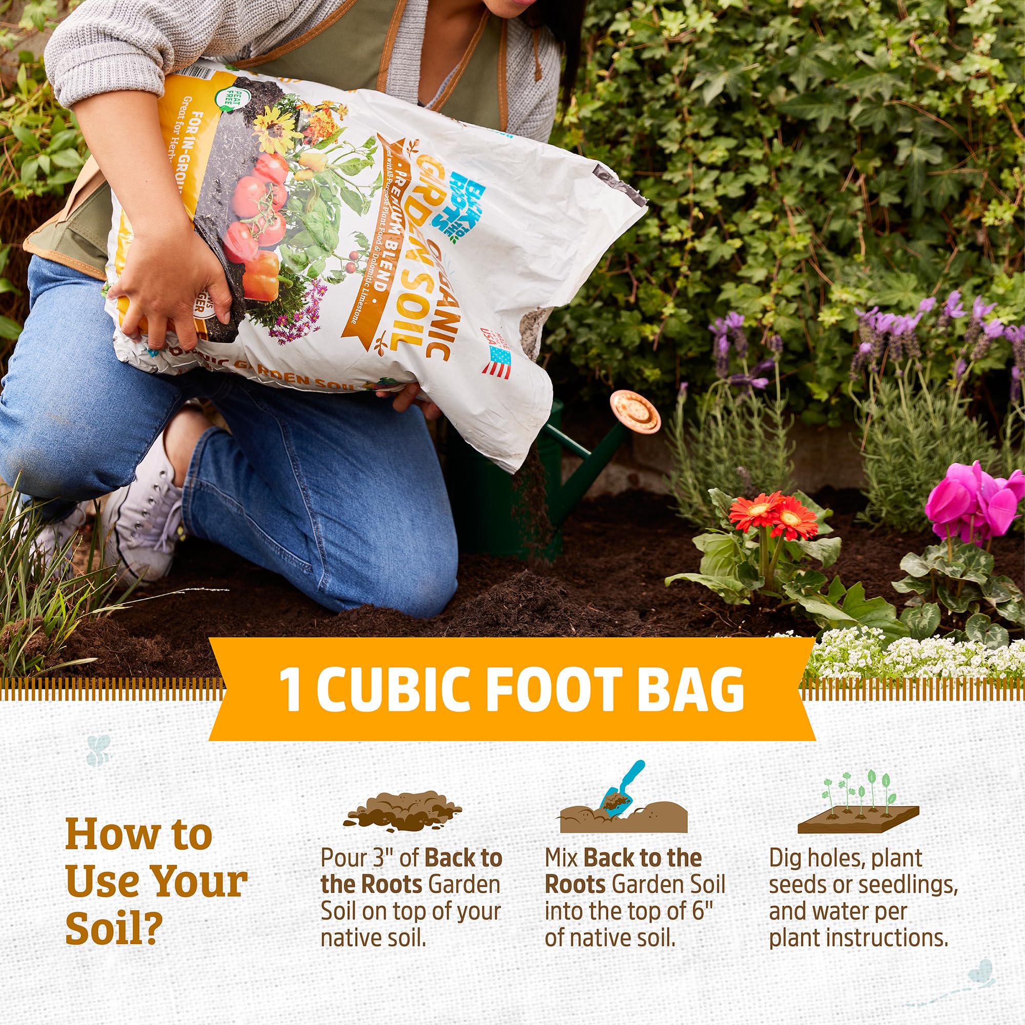 Back to the Roots yucca moisture-control in soil for even watering.