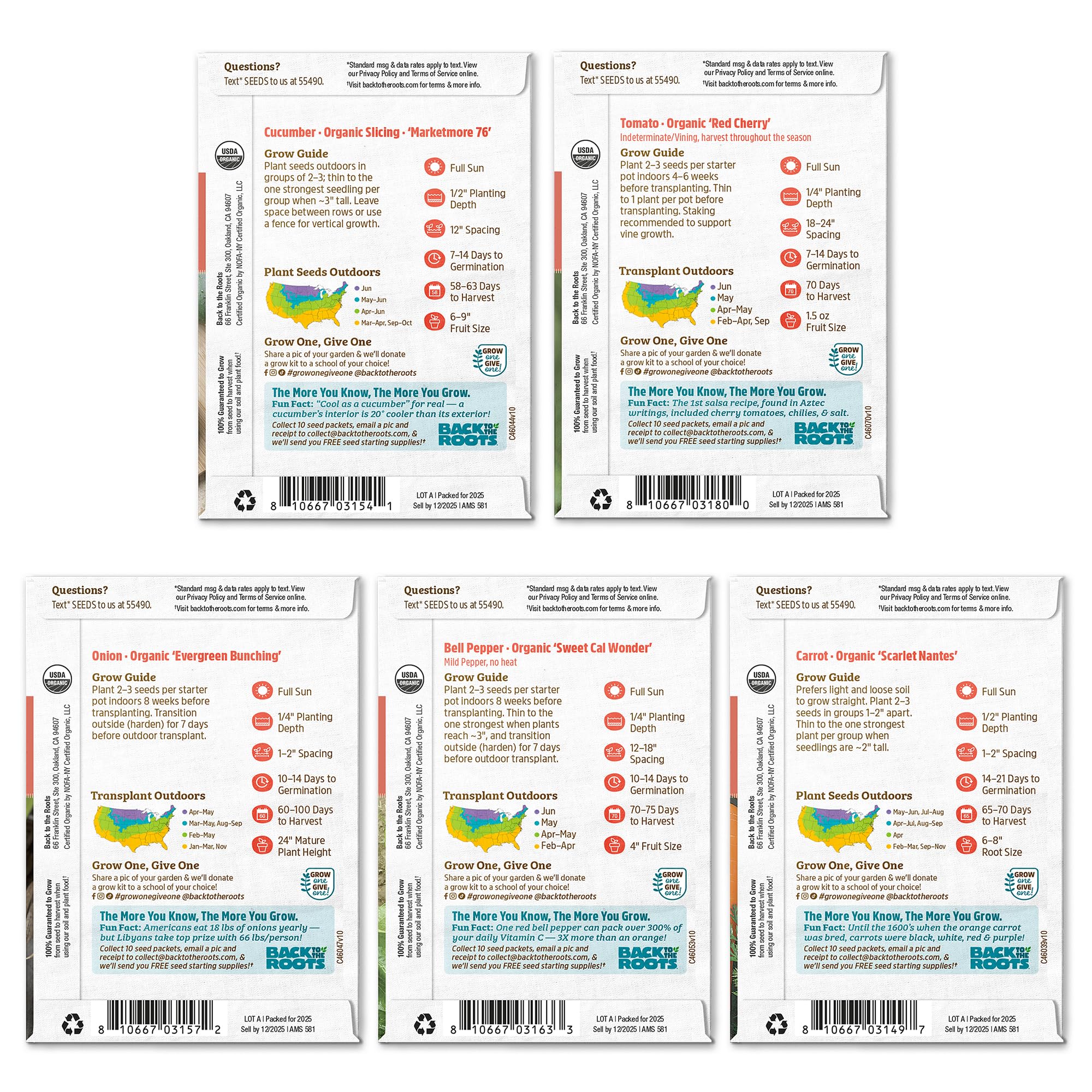 Back to the Roots gift-ready seed set is ideal for eco-conscious friends and family.