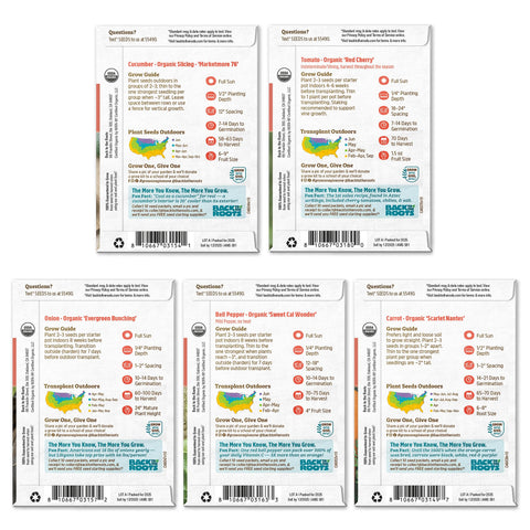 Back to the Roots gift-ready seed set is ideal for eco-conscious friends and family.
