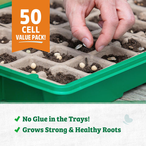 Compatible with 50-cell germination kits for versatile seed starts