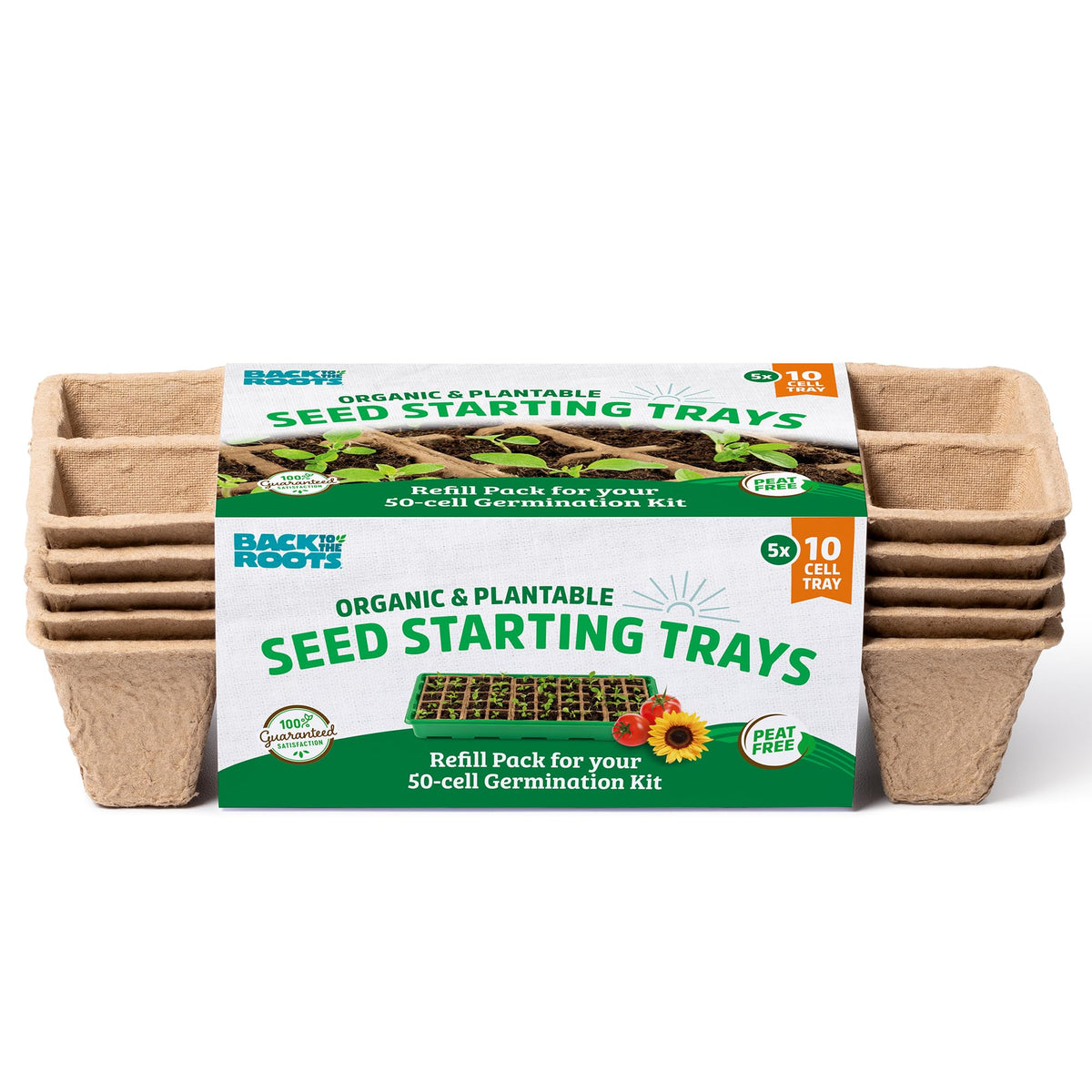 Back to the Roots Grow Kit Refill Pack 10-cell tray for compact herb seed starting