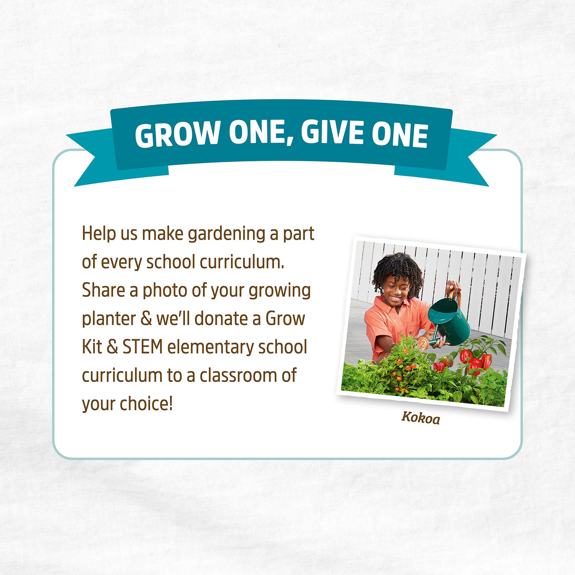 Back to the Roots Grow One Give One program supports classrooms and STEM.