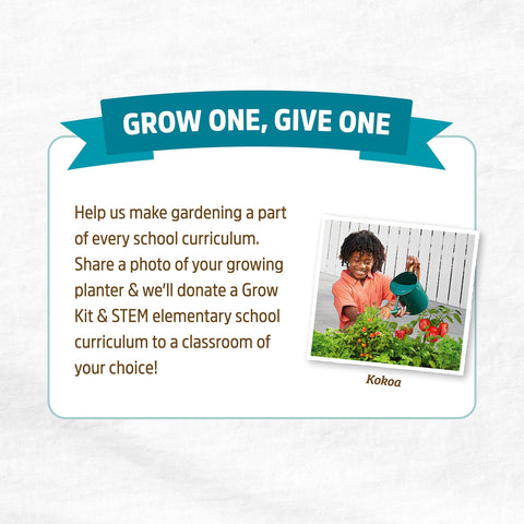 Back to the Roots Grow One Give One program supports classrooms and STEM.