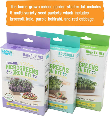 Back to the Roots kale microgreens growth—compact indoor garden for quick greens.