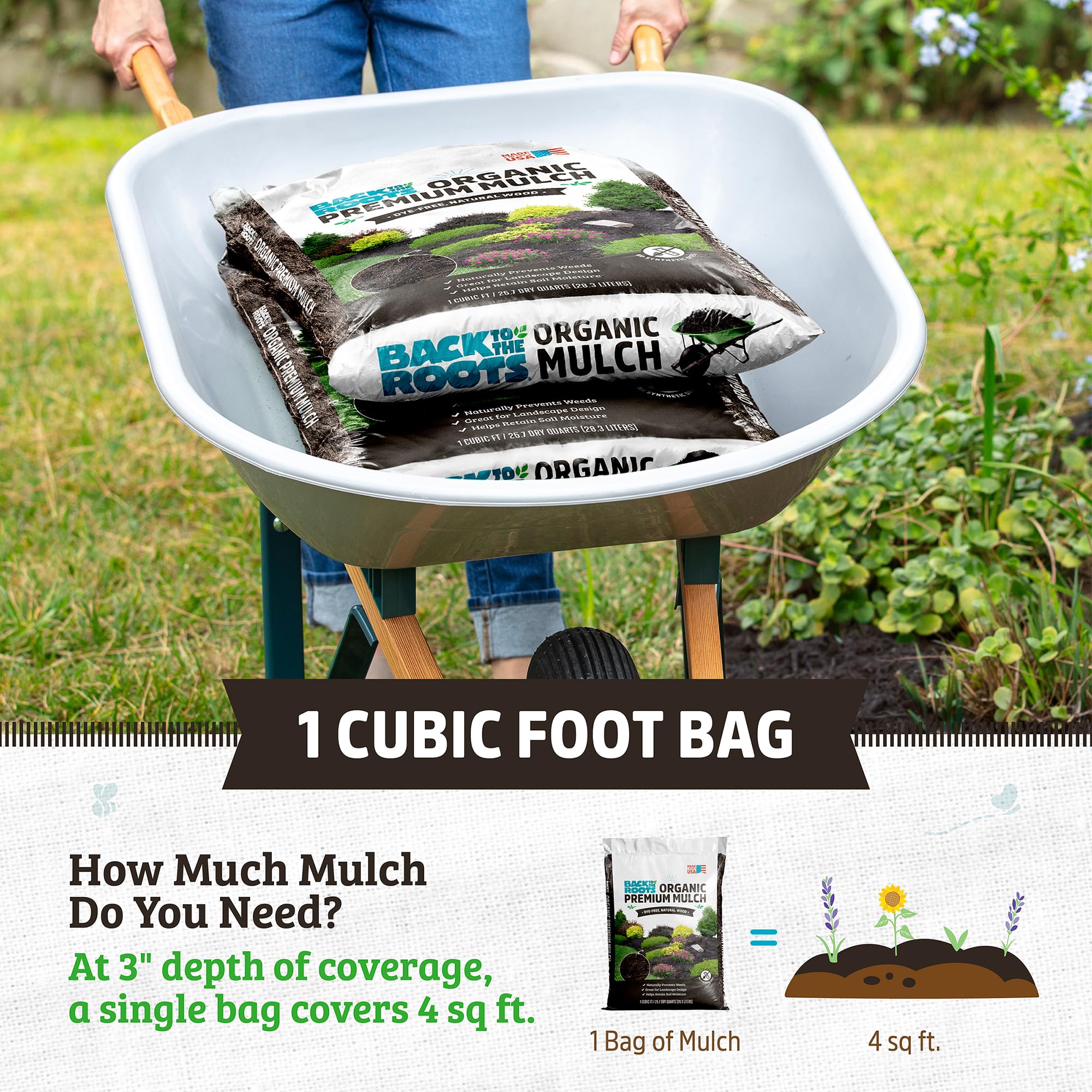Back to the Roots mulch in container use