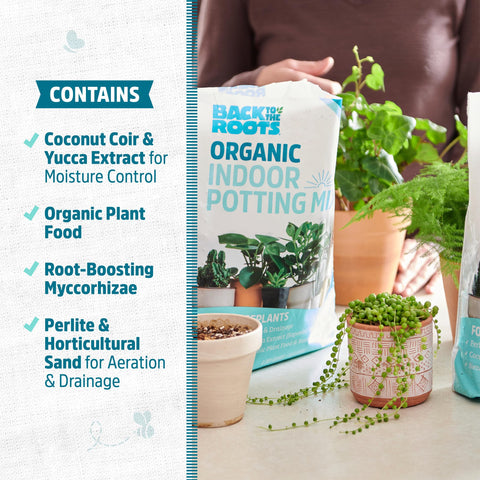 Back to the Roots organic peat-free mix reduces environmental impact