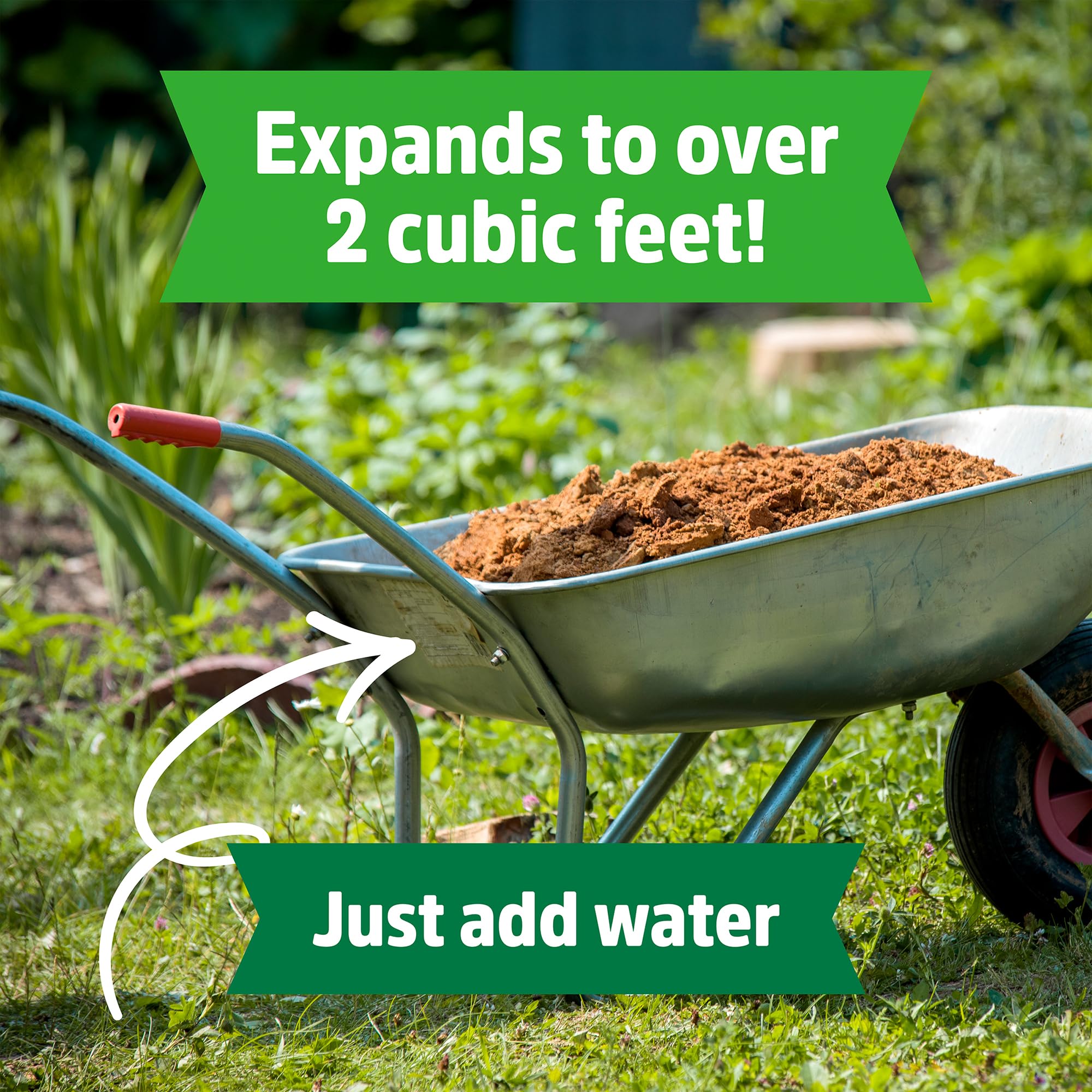 Back to the Roots peat-free OMRI-listed substrate for healthy roots.