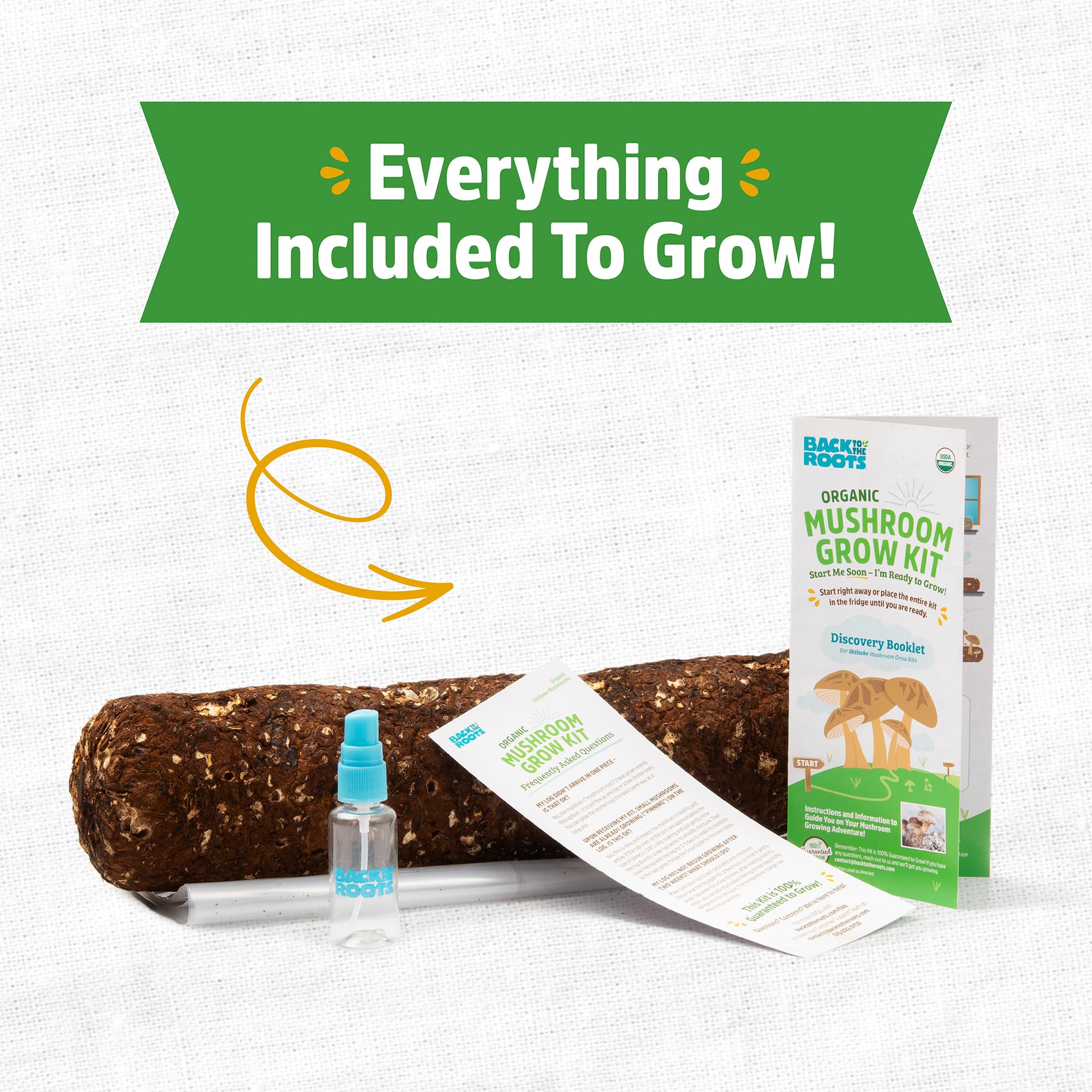 Back to the Roots Shiitake log ready to grow indoors, no backyard needed