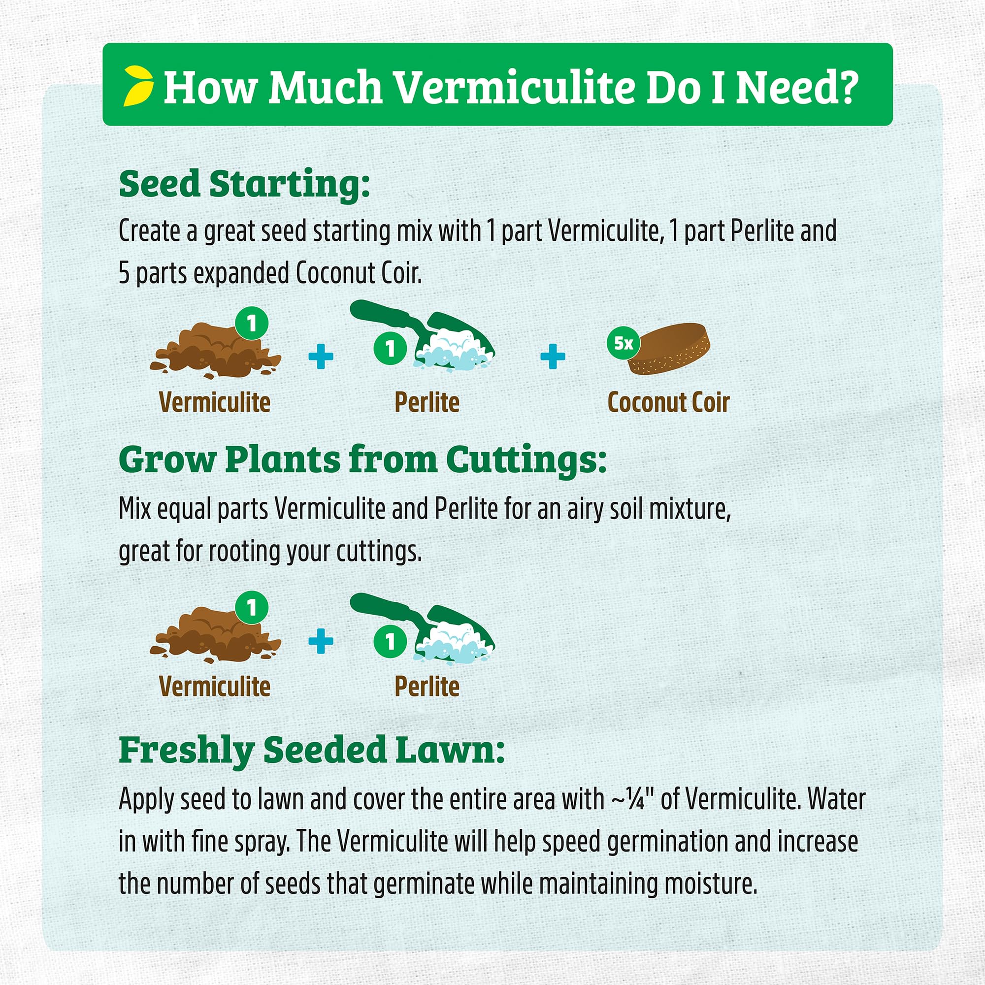 Back to the Roots vermiculite demonstrates versatility for indoor and outdoor gardens.