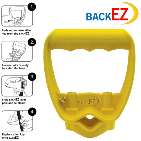 BackEZ compact ergonomic design enhances tool balance and posture.
