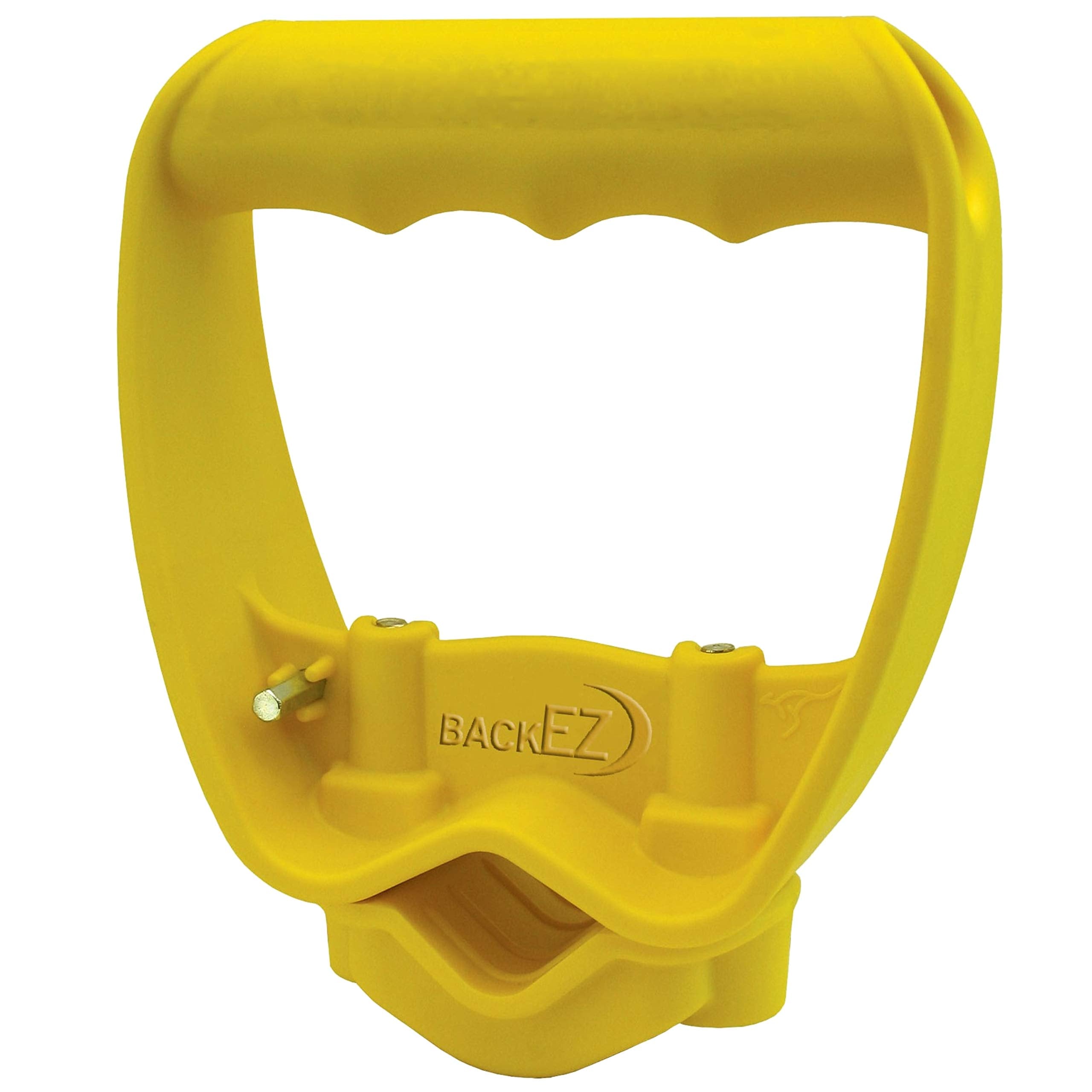 BackEZ universal-fit offset handle on a shovel helps you stand straighter.