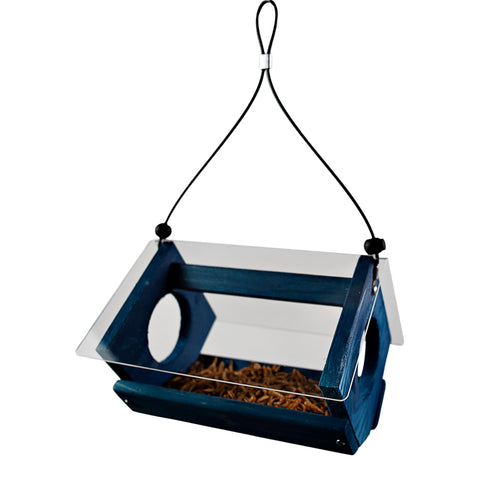 Backyard Essentials feeder suitable for mealworms, nuts, seeds for bluebirds