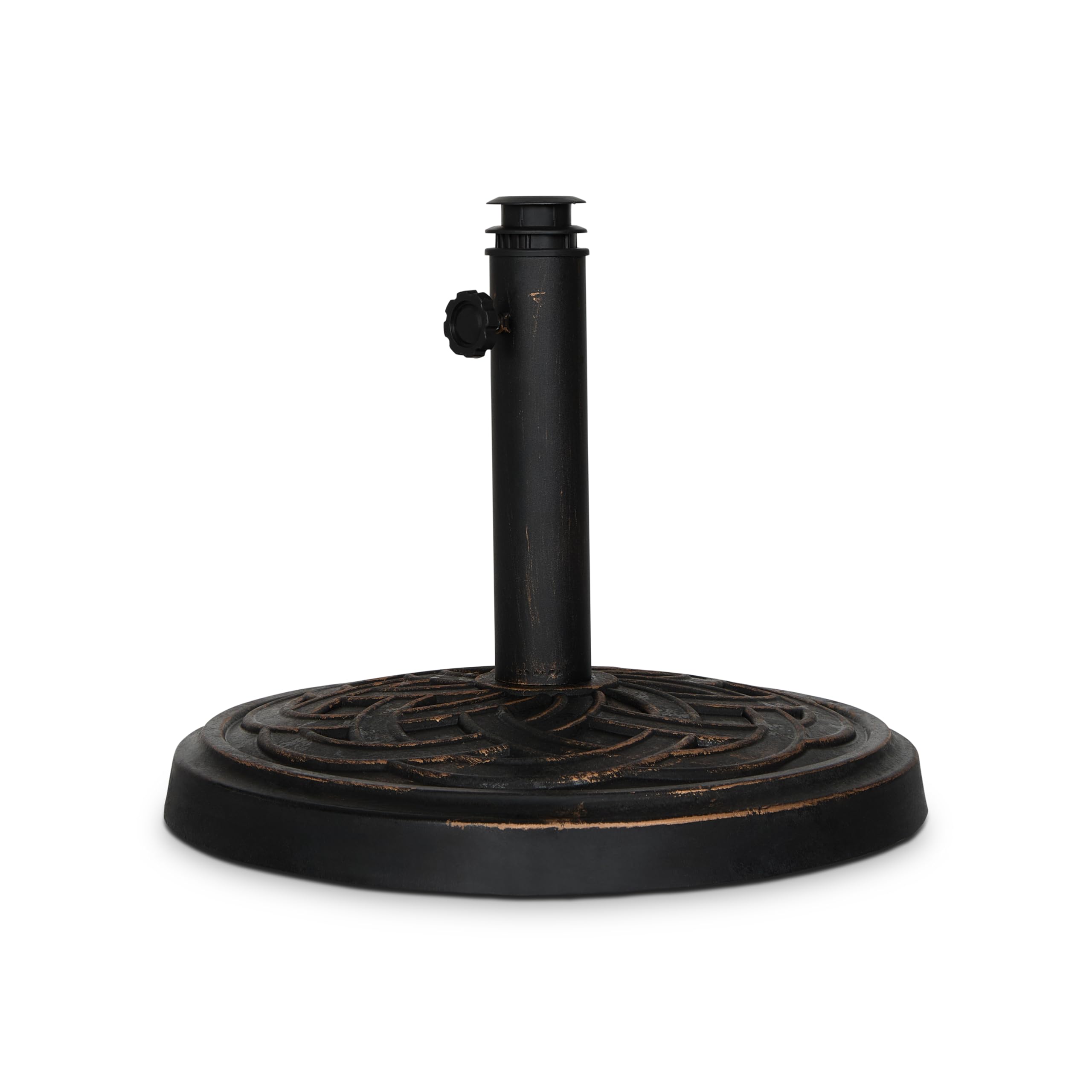 Backyard Expressions bronze-weave pattern base combines decorative texture with durability.