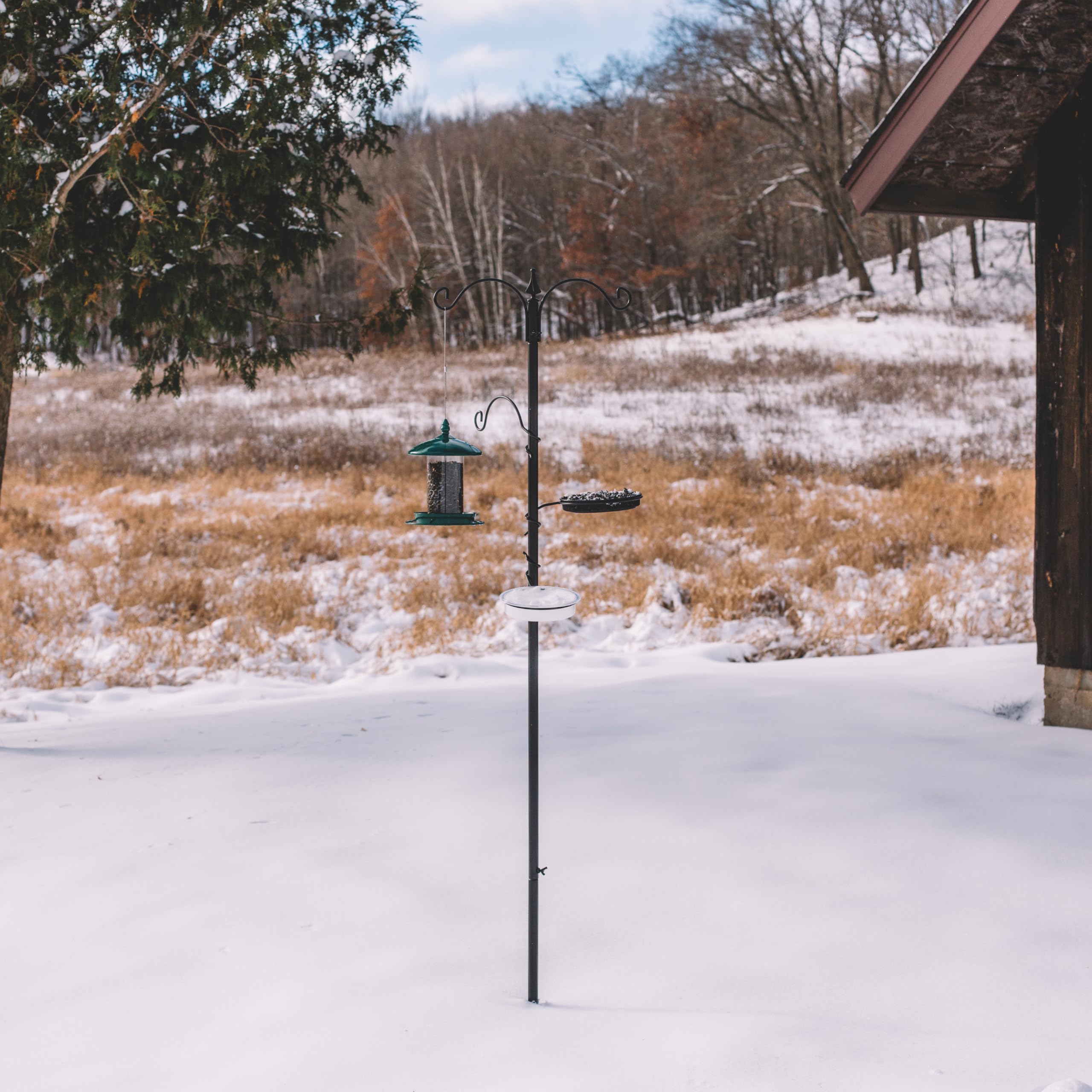 Backyard Expressions rust-resistant pole ensures durable outdoor use.