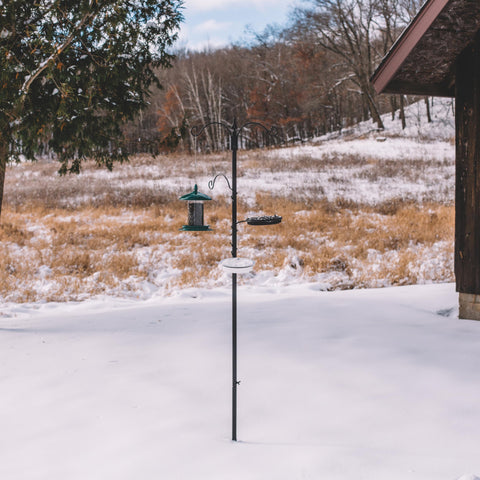 Backyard Expressions rust-resistant pole ensures durable outdoor use.