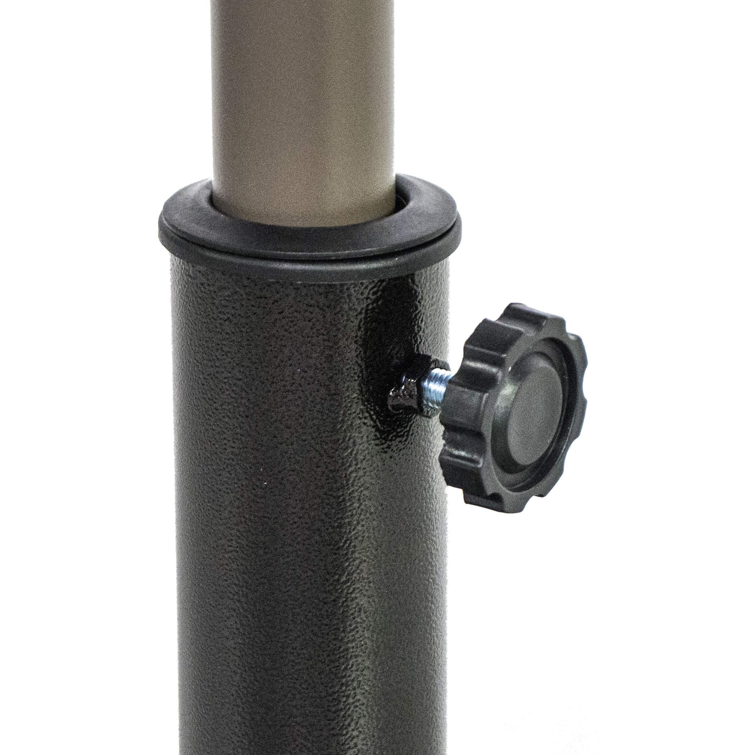 Backyard Expressions umbrella base 17-inch diameter footprint for stability on patios