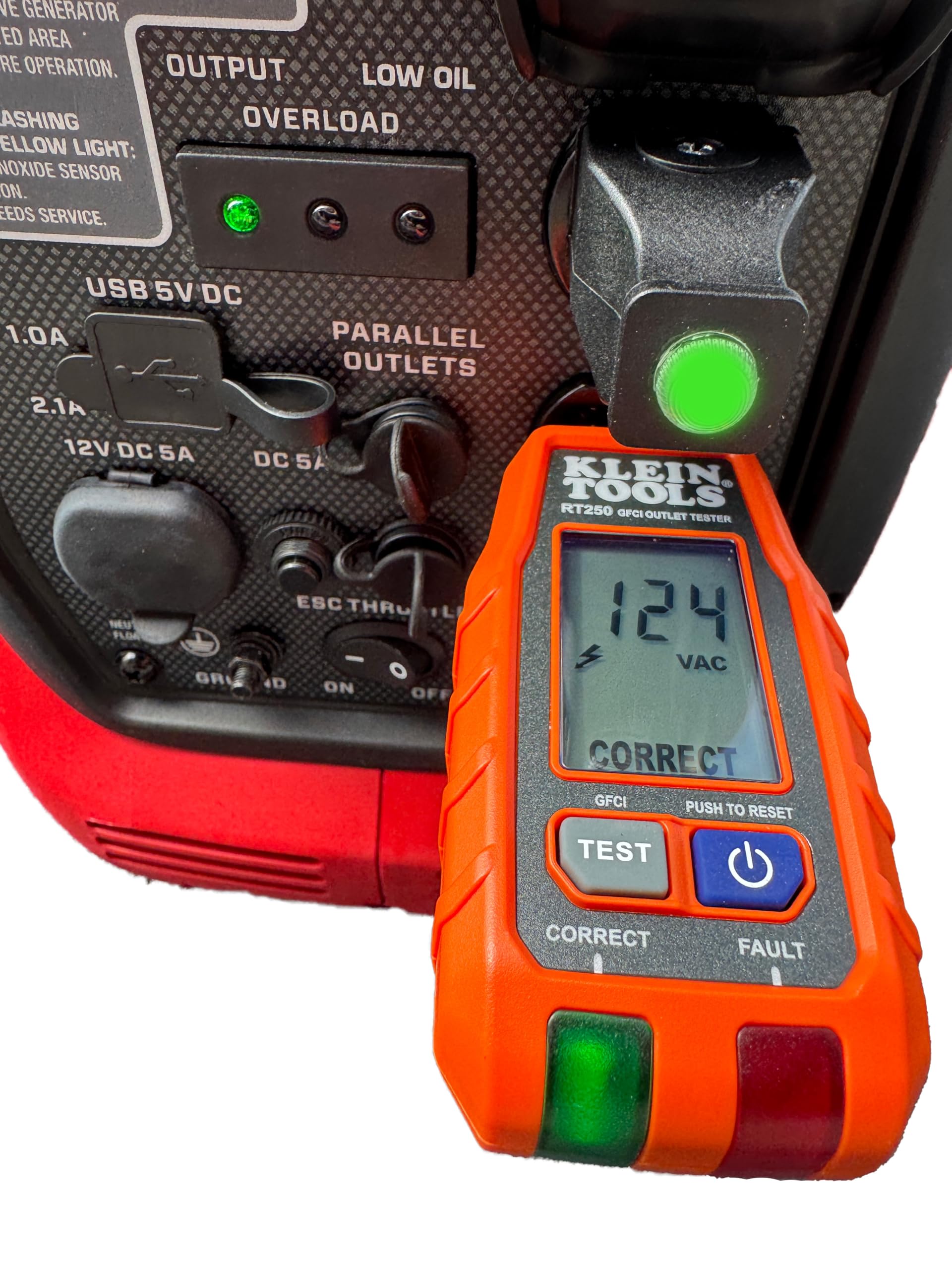 Bad Wolf bonding plug includes surge protection for generator-powered devices.