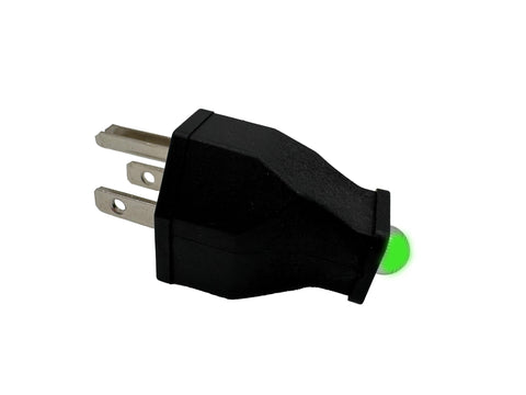 Bad Wolf neutral-ground bonding plug installed on a floating-neutral generator establishing the bond.