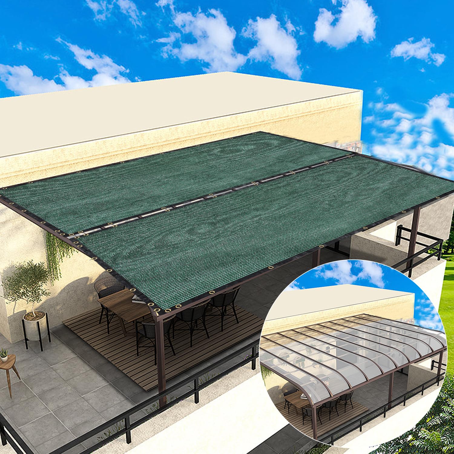 BADAO Versatile privacy screen creates discreet outdoor areas with flexible use