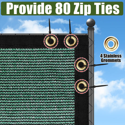 BADAO high-density polyethylene breathable fence cover offers durable privacy