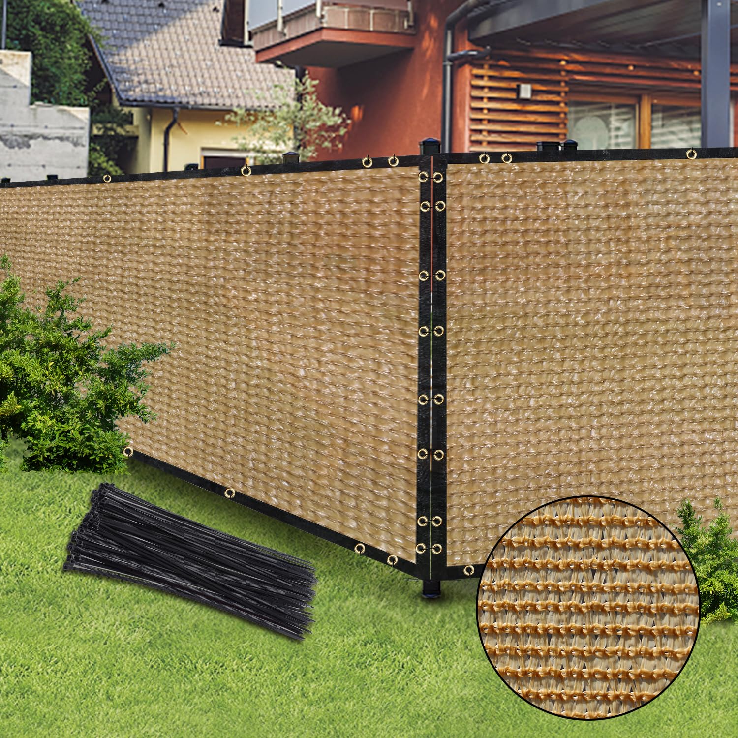 BADAO mesh shade net used in garden to reduce visibility and keep air moving