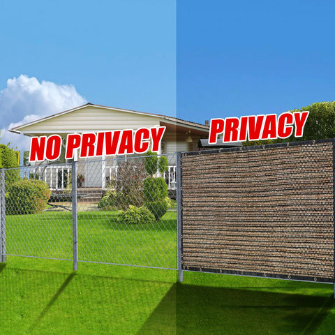 BADAO outdoor privacy screen packaging shows 80 zip ties included for easy installation.