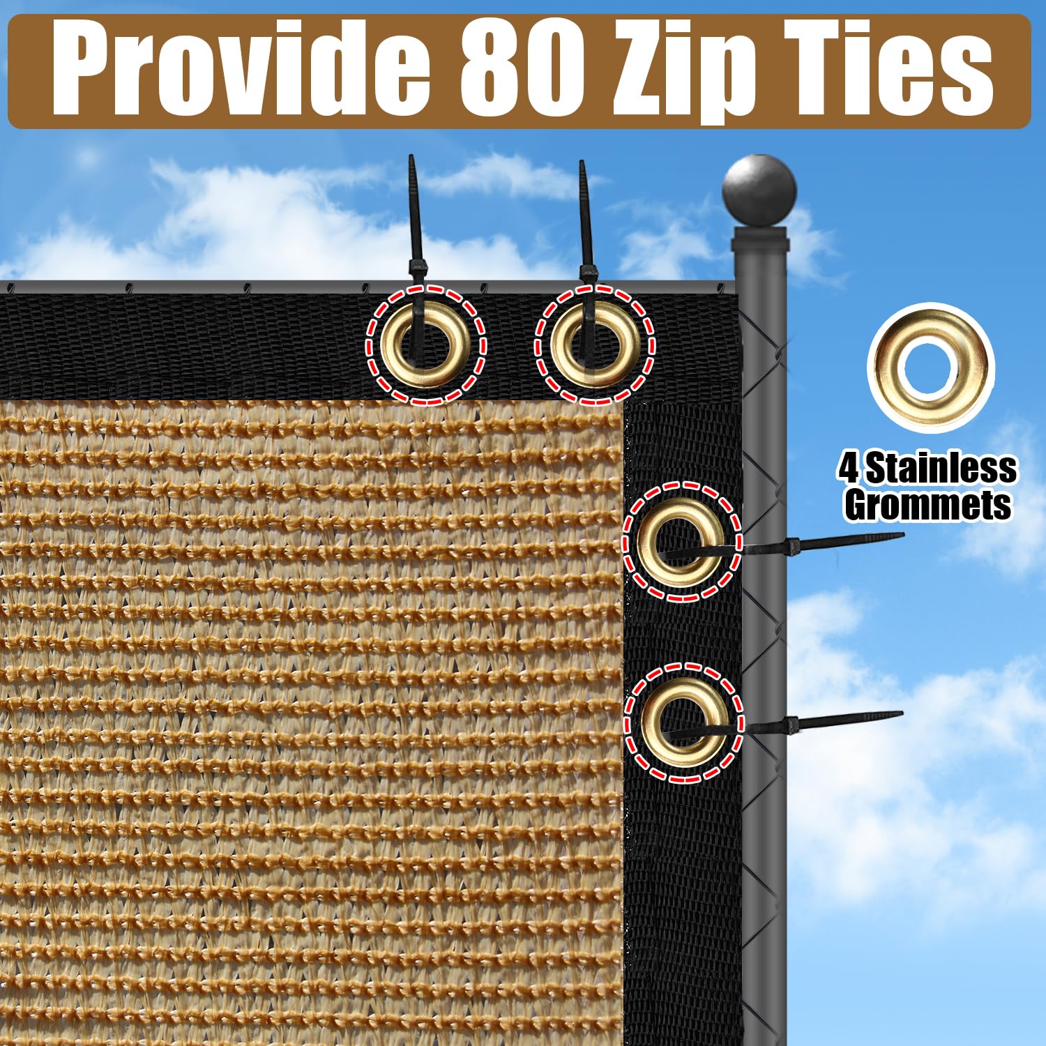 BADAO patio privacy wall cover enhancing backyard seclusion with breeze