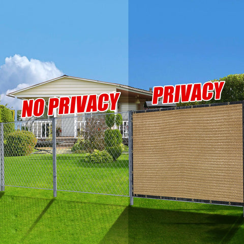 BADAO wind-dust-block privacy screen forming a strong outdoor barrier