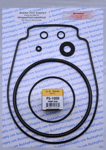 BadAss Pool Supply O-Ring Rebuild Kit for WhisperFlo/IntelliFlo with shaft seal included.