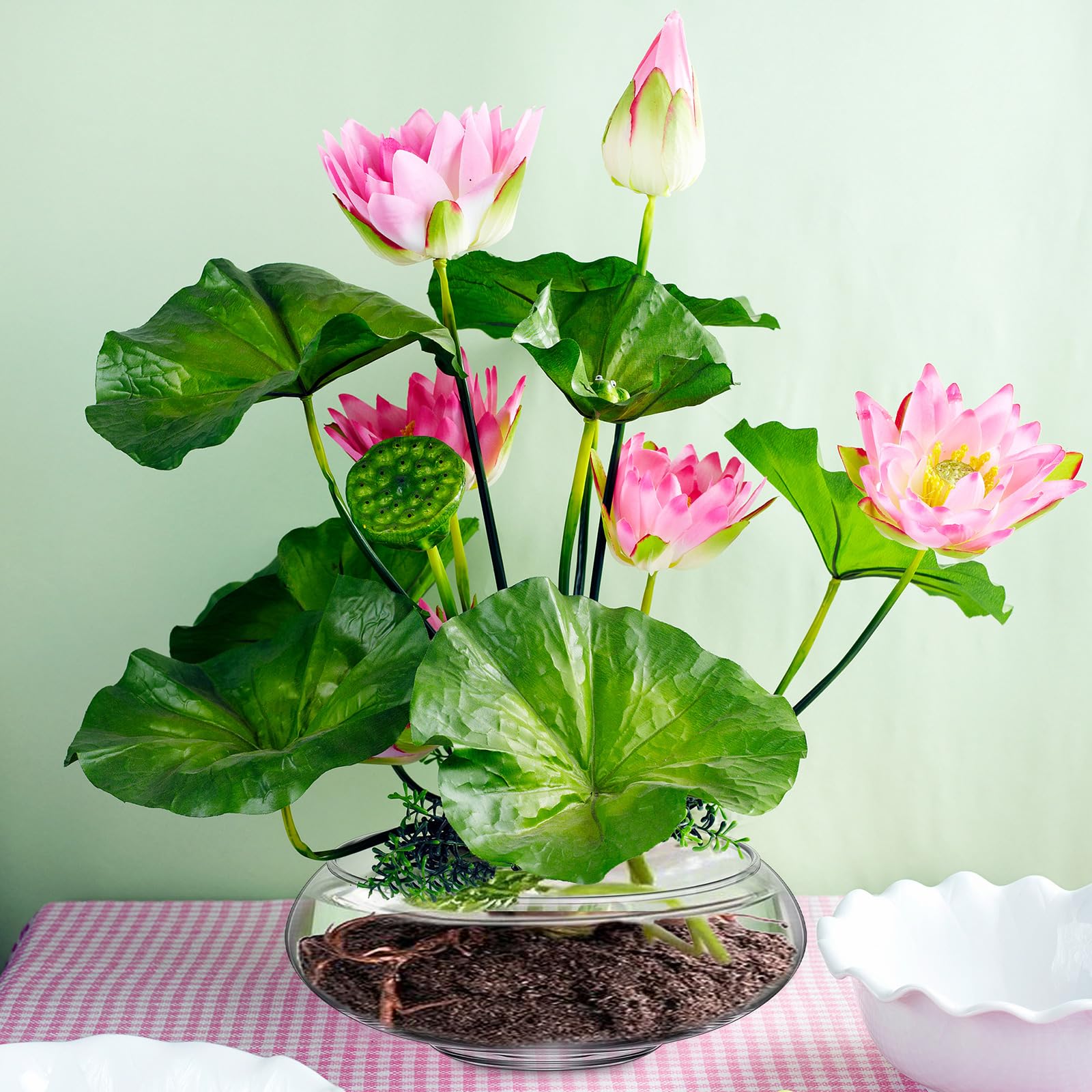 Durable glass fish bowl design from Baderke for versatile decor.