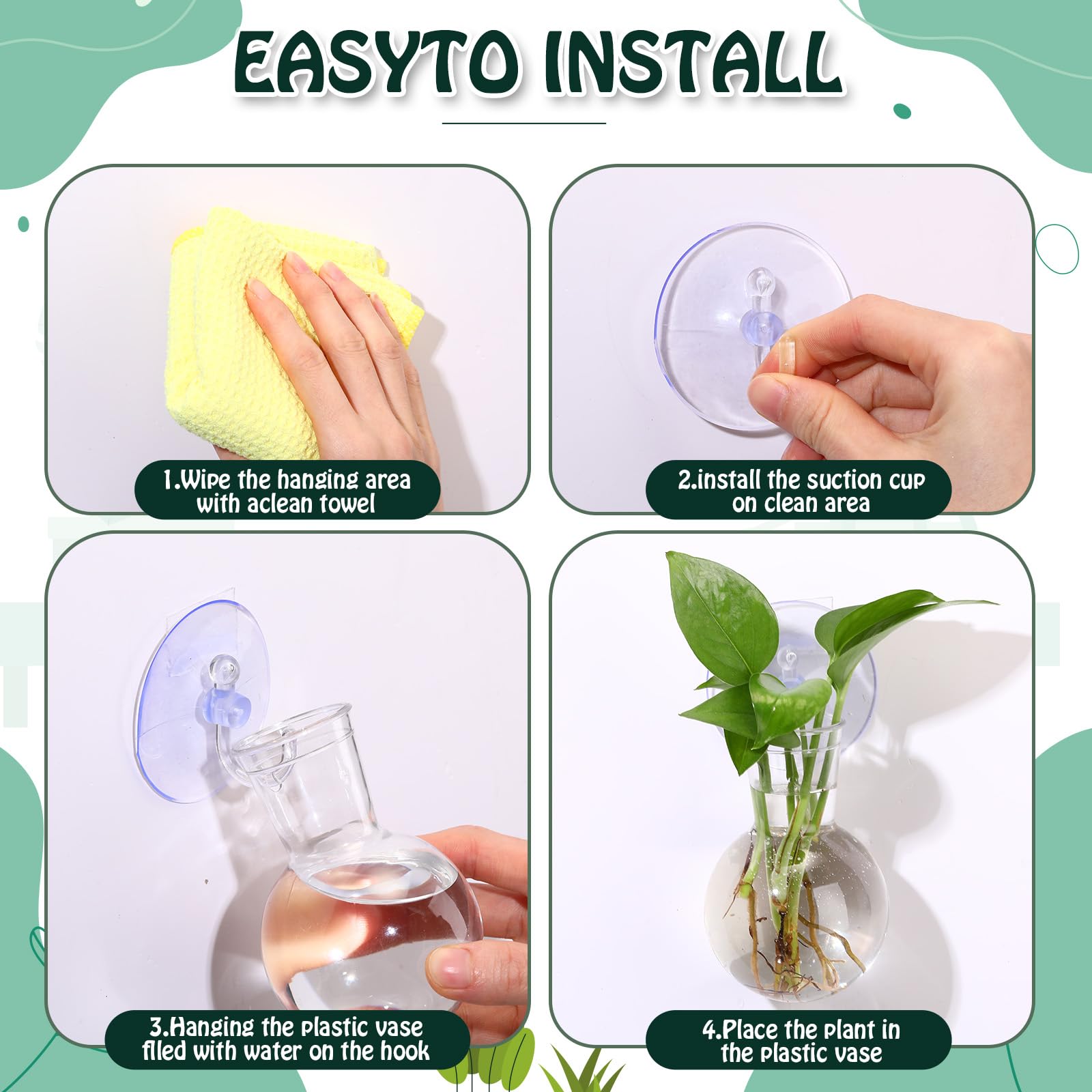 Translucent acrylic propagation tube showing water and plant view with clear visibility