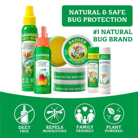 Badger Tick Spray organic essential oils offer natural aroma and repellent scent.