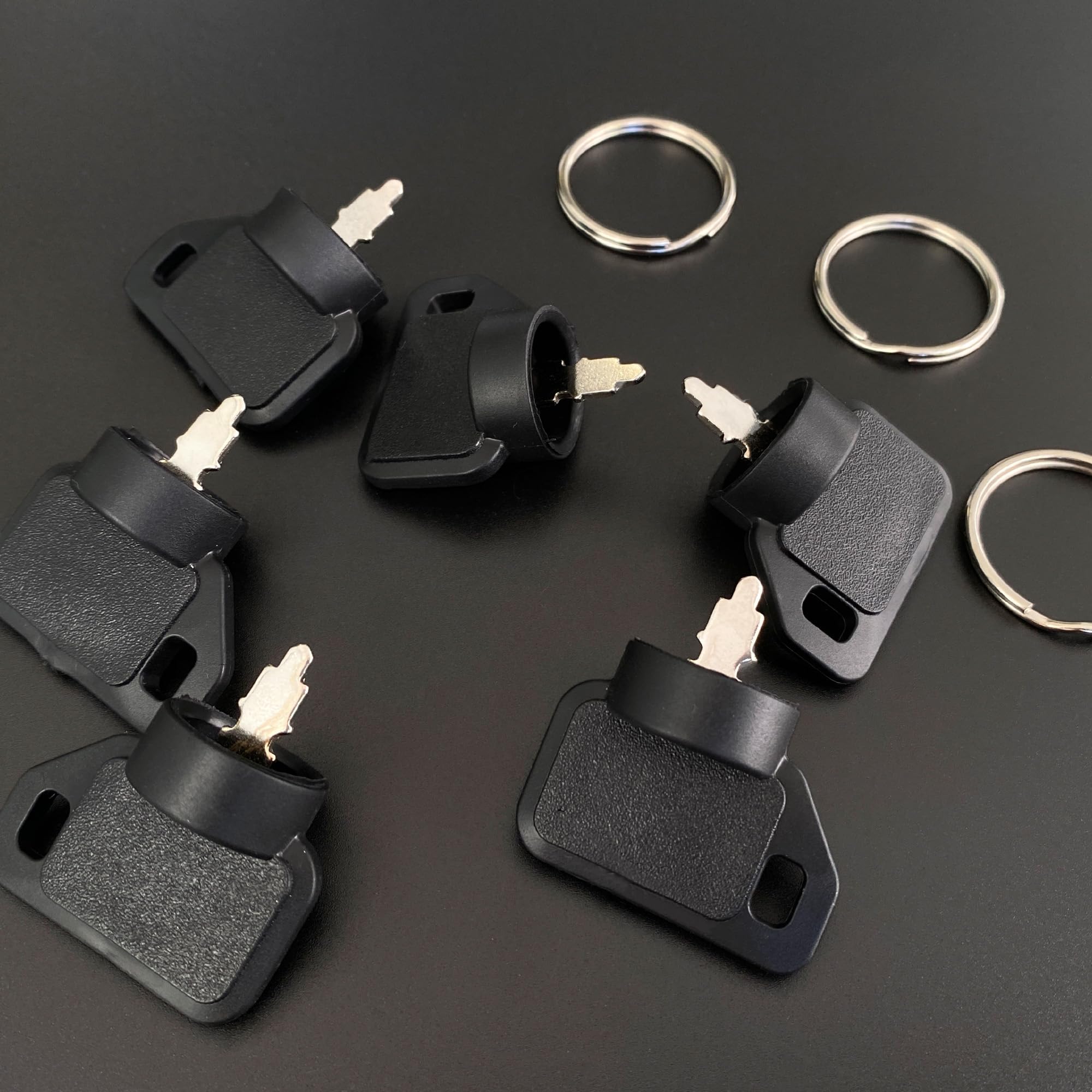 Close-up of Badogrio 63-8360 ignition key, durable construction for reliable starts.