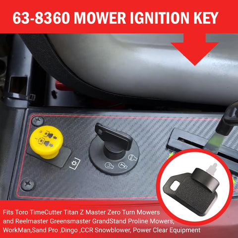 Badogrio 63-8360 ignition keys in pack for easy swapping.