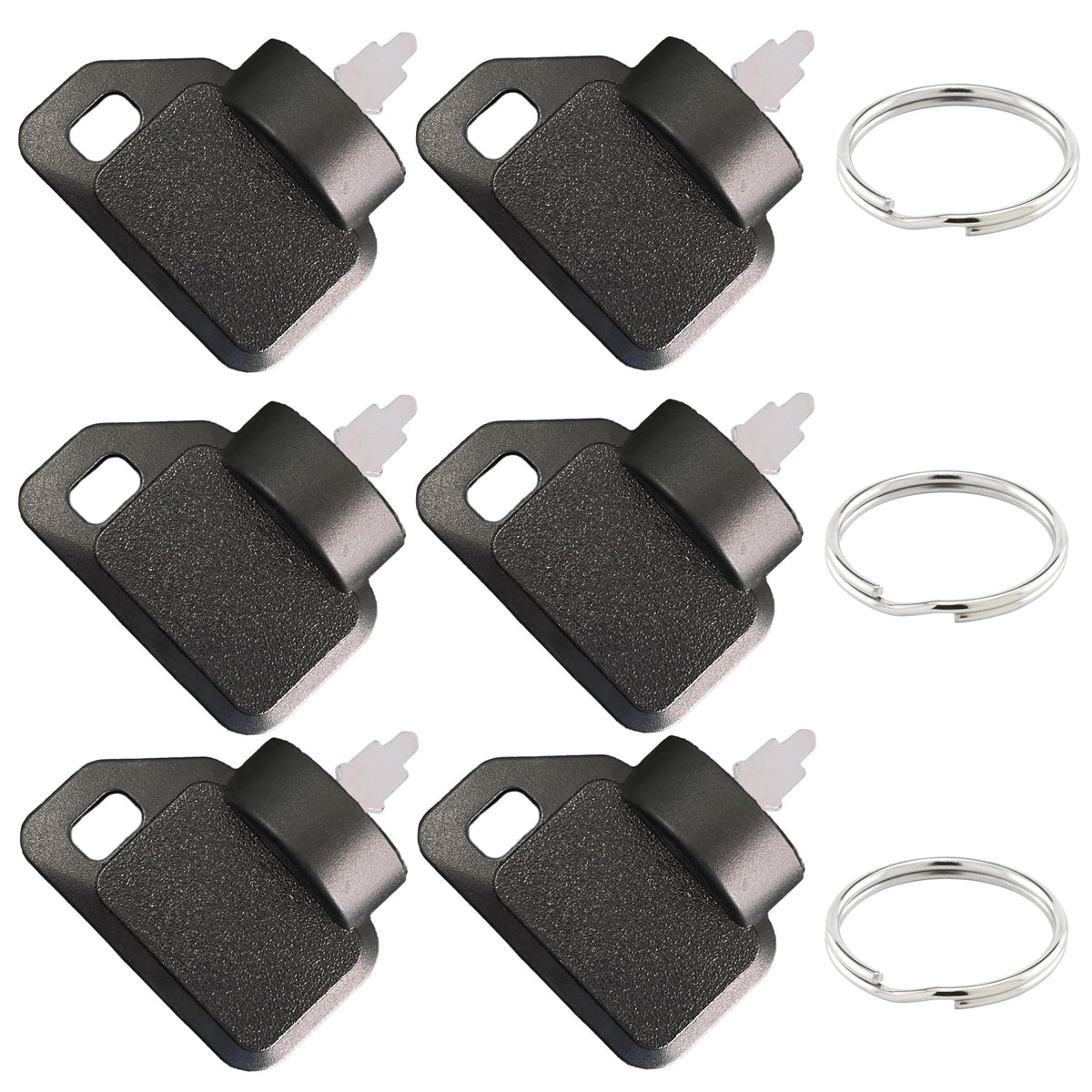 Badogrio 63-8360 ignition keys six-pack for spare backups on Toro TimeCutter mowers.