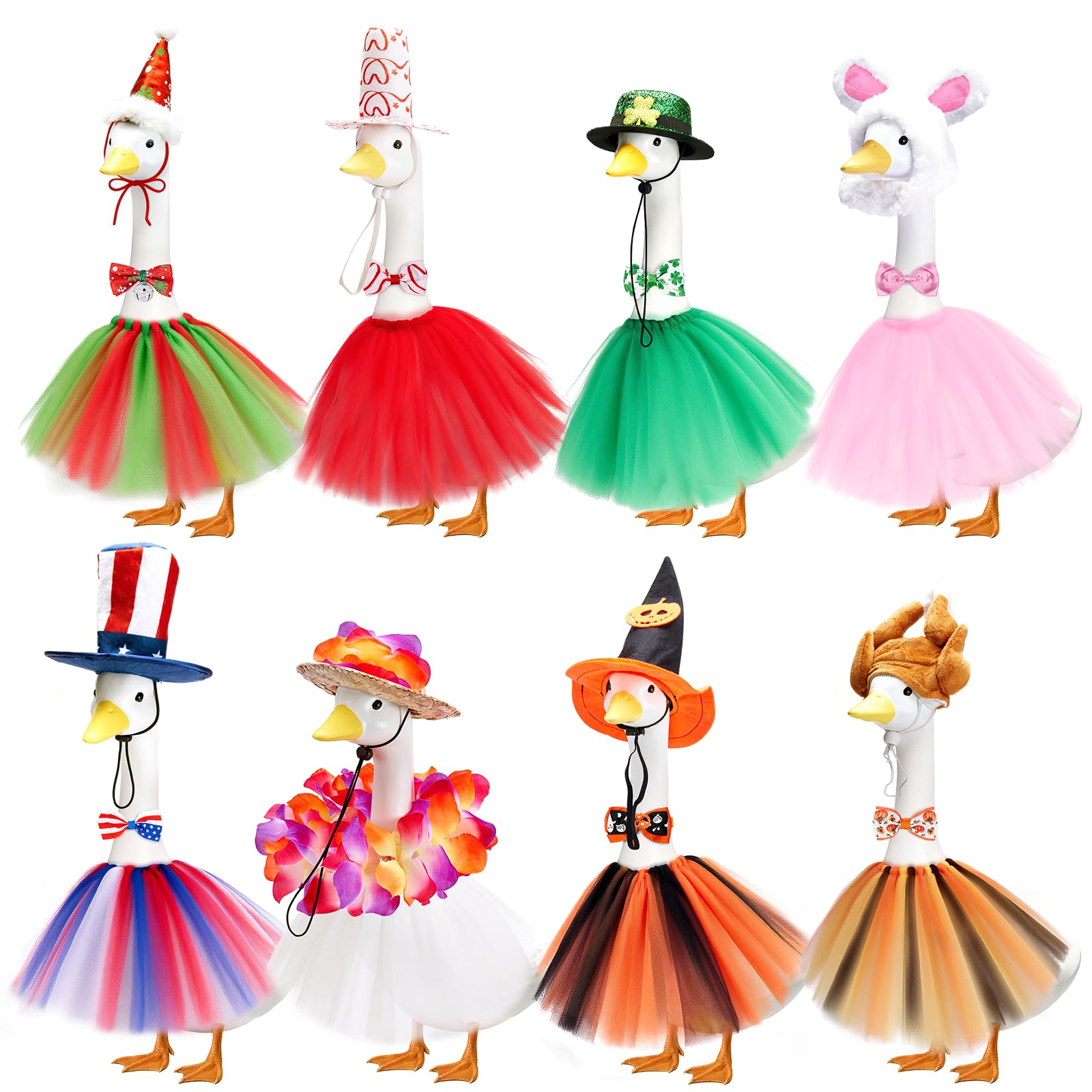 Bafeil goose outfits year-round porch decor for versatile styling