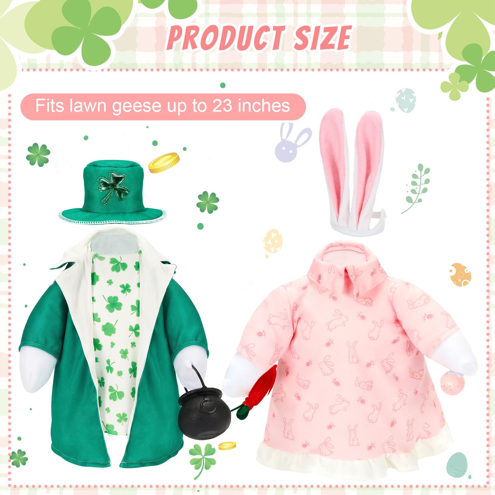 Bafeil porch and garden goose outfits for year-round whimsy
