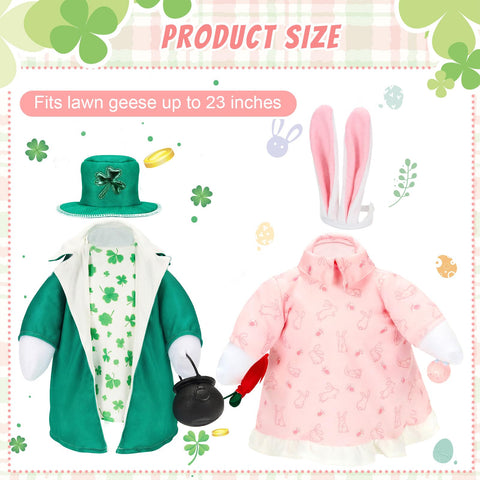 Bafeil porch and garden goose outfits for year-round whimsy