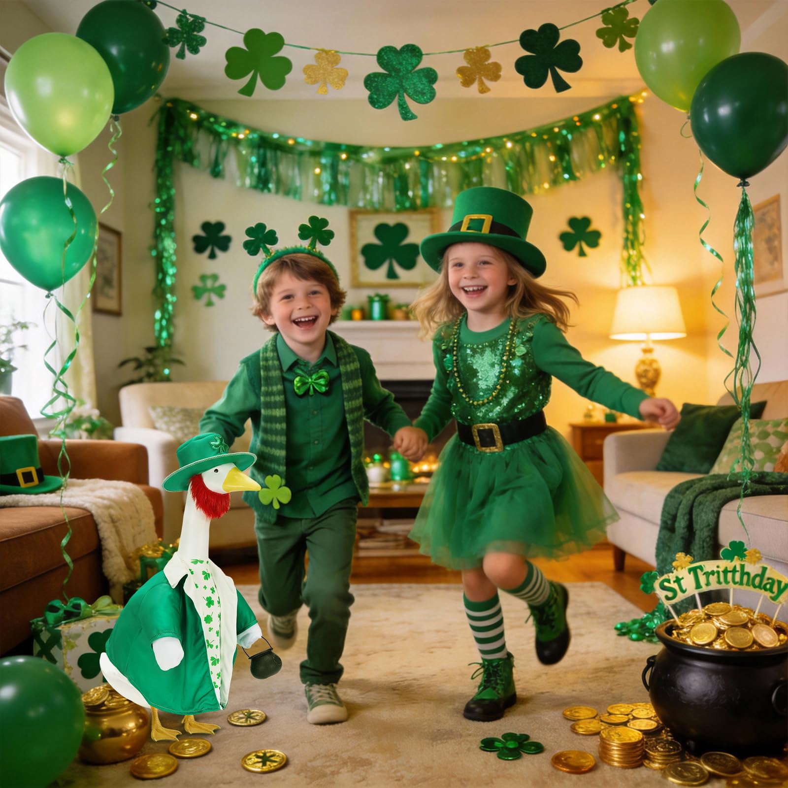Bafeil St. Patrick's bundle for geese simplifies festive decorating