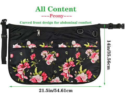 Adjustable waist belt fits 23 to 52 inches for a comfortable reach.