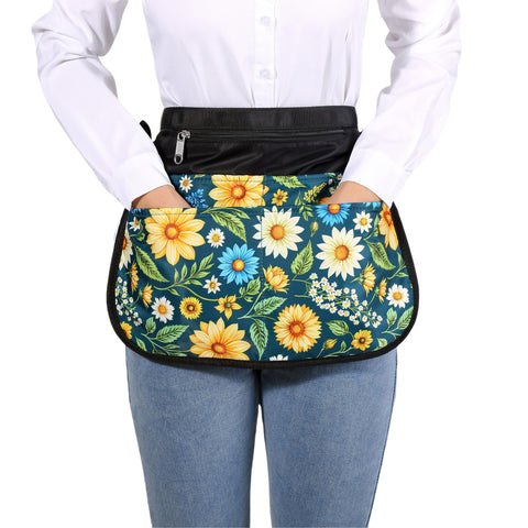 Bafelia apron featuring an easy-snap buckle for quick on/off.