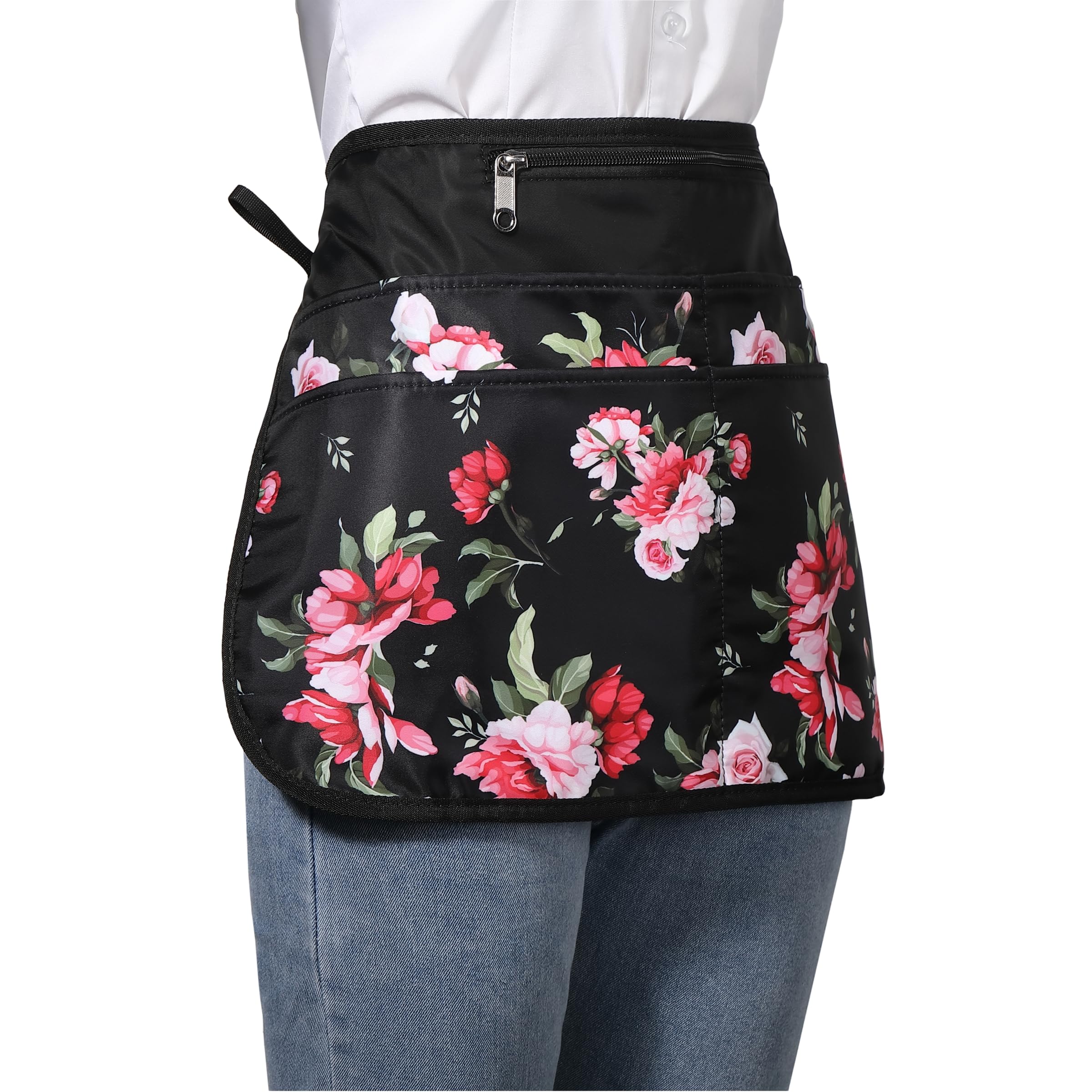 Easy-snap buckle apron for quick on/off and secure wear.