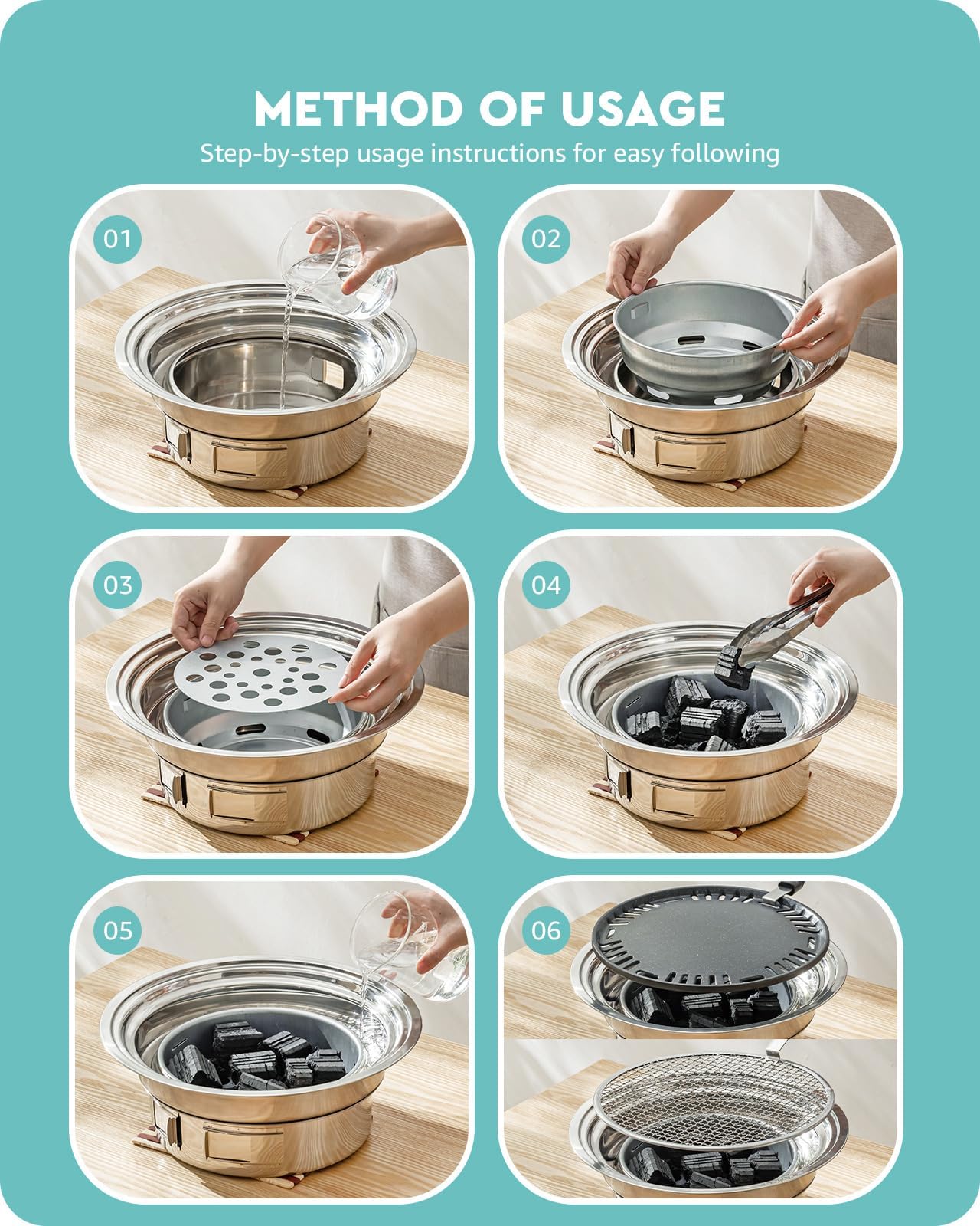 Baffect non-stick grill pan stays clean for easy cooking