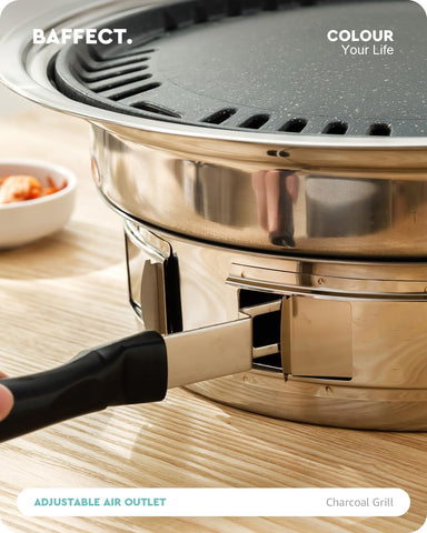 Baffect side ventilation holes enable precise fire control