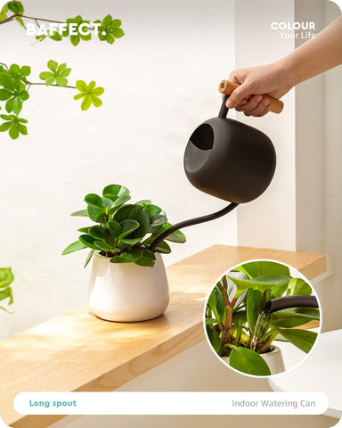 Baffect stainless steel matte black can combines durability with sleek decor.
