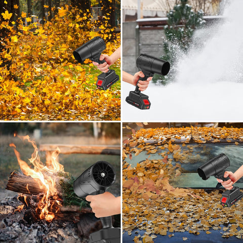 BAHNU yard-ready cordless blower clears leaves and dust efficiently.
