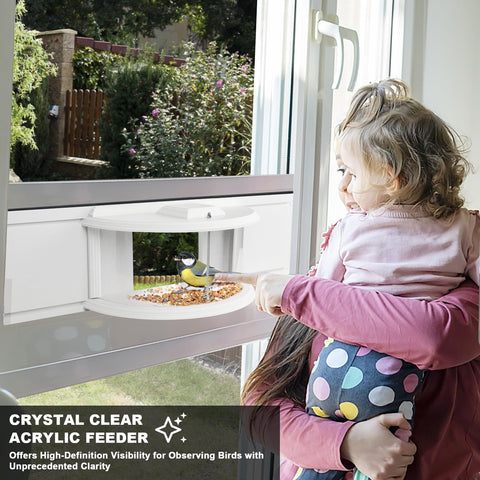 BAIAPEY Window Bird Feeder close-up materials emphasize durability