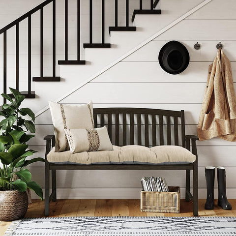 Baibu bench cushion beige ergonomic support helps reduce seating pressure.