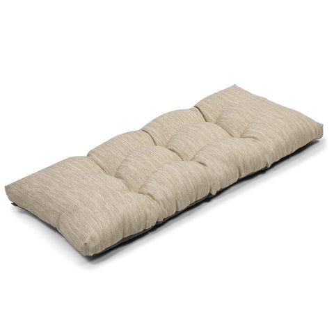 Baibu bench cushion beige top view highlights plush seating comfort.