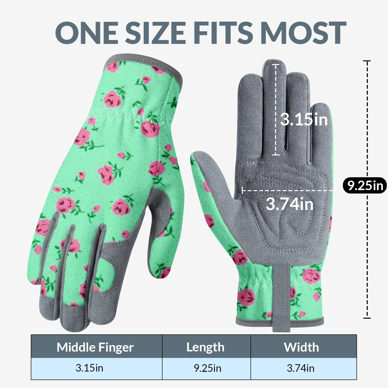 Baidast floral-pattern gloves blend style with function for enjoyable gardening